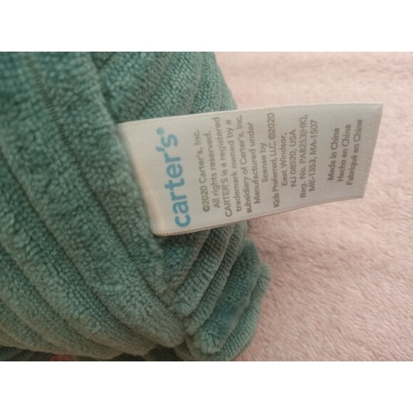 Carter's Corduroy Blue Green Dinosaur Plush 10" Stuffed Animal 2020 - Picture 4 of 5